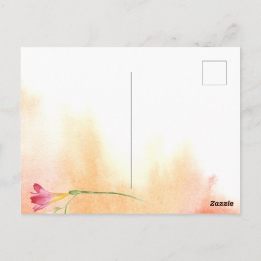 Aloha Boho bruiloft Freesia dank u Briefkaart (Achterkant)