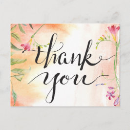 Aloha Boho bruiloft Freesia dank u Briefkaart