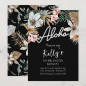 Aloha Boho Tropical Botanical Bachelorette Weekend Kaart (Voorkant / Achterkant)