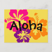 Aloha Bold Flowers Briefkaart (Voorkant)