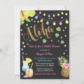 Aloha Bridal Shower Invitation, Hawaiian Luau Kaart (Voorkant)