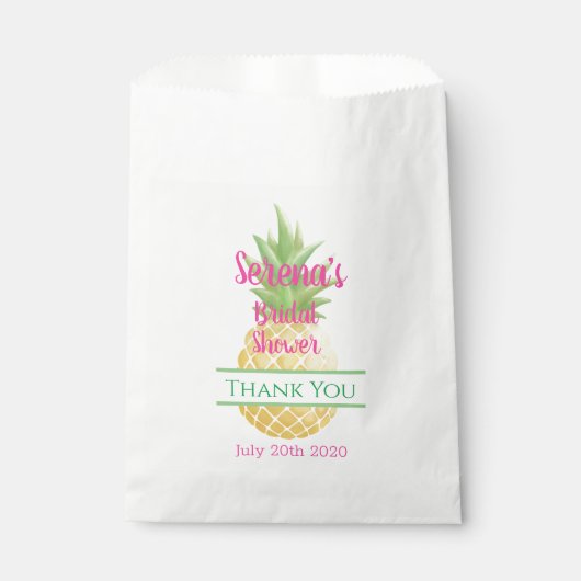 Aloha Bride Pineapple Bedankzakje (Voorkant)
