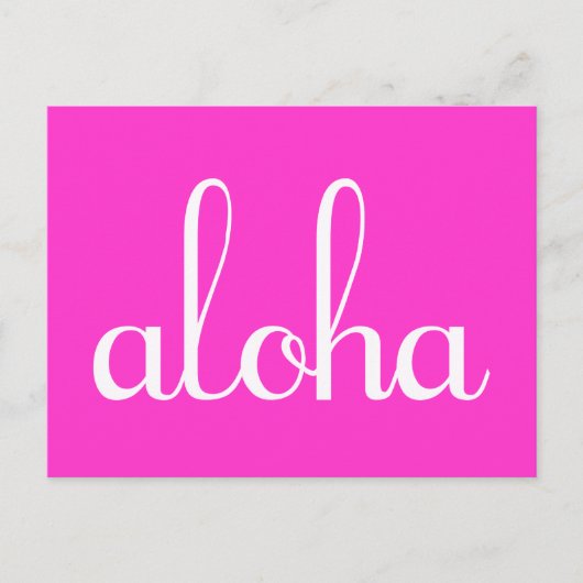 Aloha! Briefkaart (Voorkant)