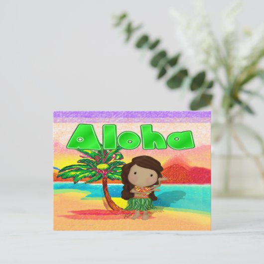 Aloha! Briefkaart (Staand voorkant)