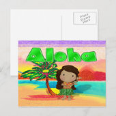 Aloha! Briefkaart (Voorkant / Achterkant)