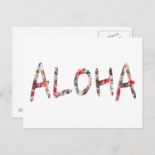 Aloha Briefkaart (Voorkant / Achterkant)