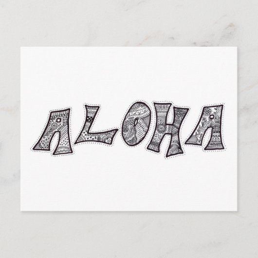 Aloha Briefkaart (Voorkant)