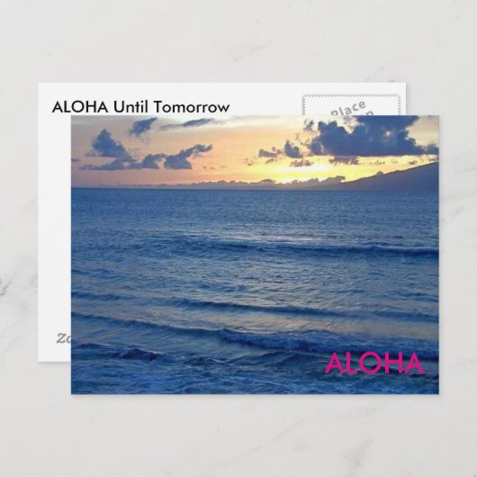 ALOHA BRIEFKAART (Voorkant / Achterkant)