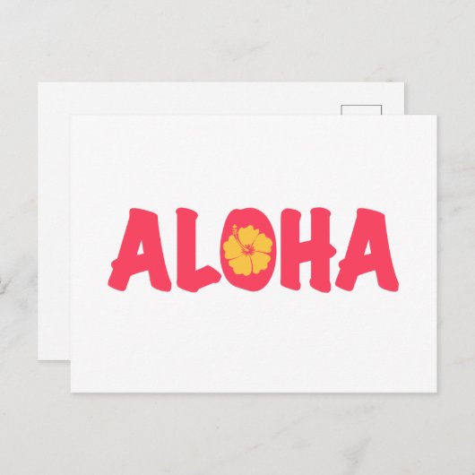 Aloha Briefkaart (Voorkant / Achterkant)