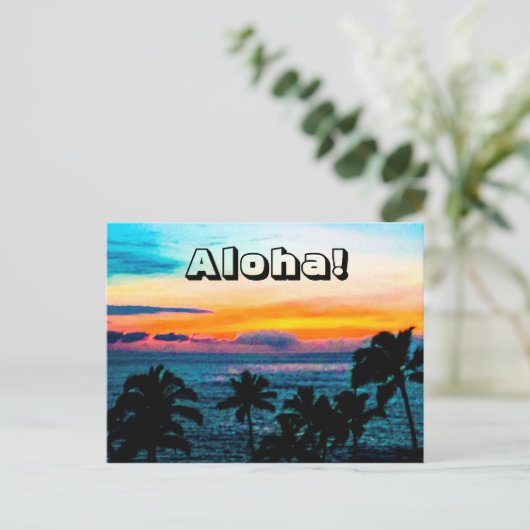 Aloha Briefkaart (Staand voorkant)