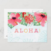 aloha briefkaart , aloha - groetings - kaart (Voorkant / Achterkant)
