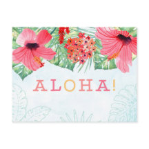 aloha briefkaart , aloha - groetings - kaart