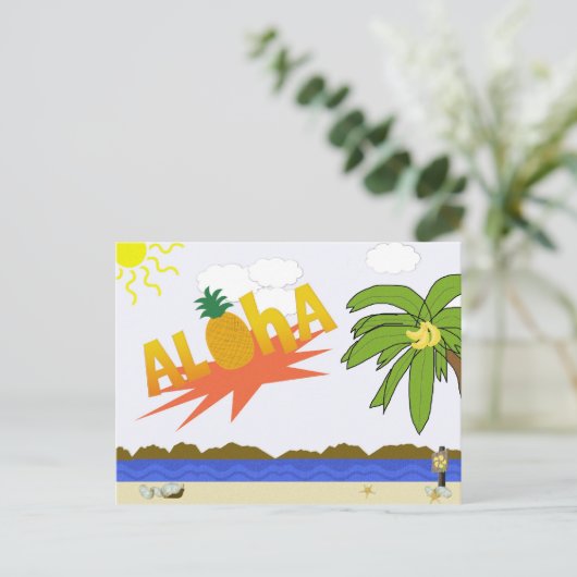ALOHA-Briefkaart Briefkaart (Staand voorkant)