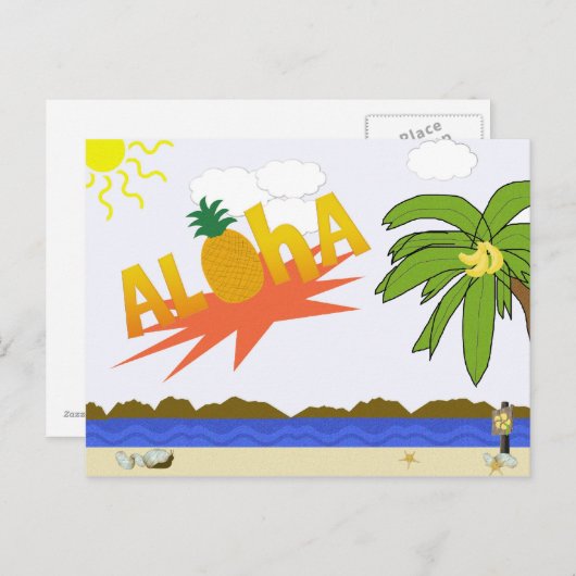 ALOHA-Briefkaart Briefkaart (Voorkant / Achterkant)