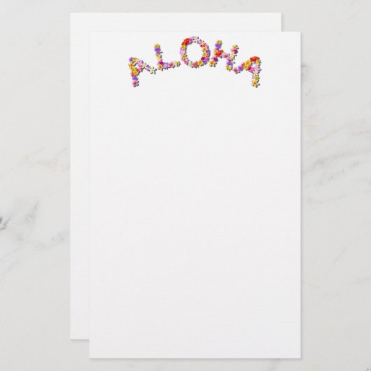 Aloha! Briefpapier (Voorkant / Achterkant)