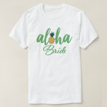 Aloha Bruid Wit T-Shirt