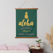 Aloha Bruidsfeest (Groen) Hangend Wandkleed (Slaapkamer)
