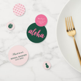 Aloha Bruiloft Feest Tafel Confetti