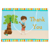 Aloha Brunette Boy Bedankt Groot Cadeauzakje (Voorkant)