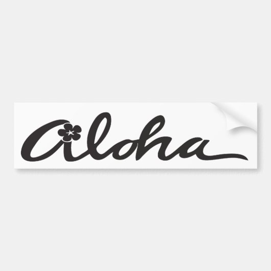 Aloha Bumpersticker (Voorkant)