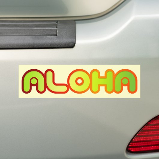 Aloha Bumpersticker (Op auto)