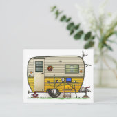 Aloha Camper Trailer Briefkaart (Staand voorkant)
