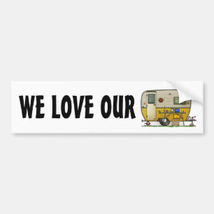 Aloha Camper Trailer Bumpersticker
