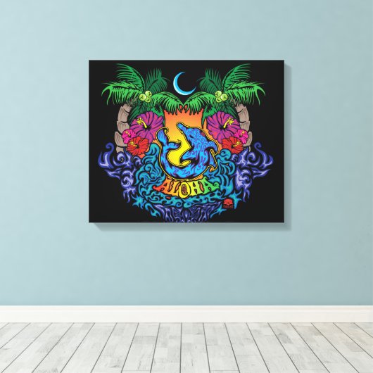 Aloha Canvas Afdruk (Insitu (Houten vloer))