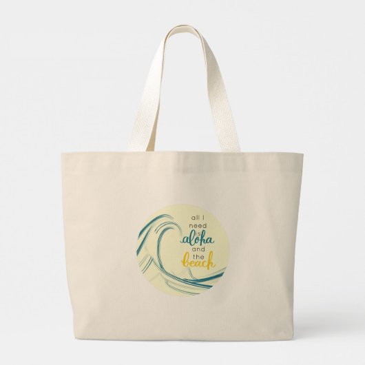 Aloha Canvas tas Ik heb alleen maar Aloha en de Be (Achterkant)