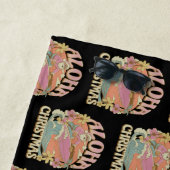 Aloha Christmas Surfing Santa Hawaiian Kalikimaka  Strandlaken (In situ)