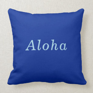 "Aloha" Cobalt & Blue comfy cozy Kussen