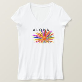 Aloha Colorful Tropical Flower T-shirt