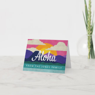 Aloha - Custom Note Card Kaart