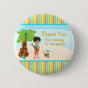 Aloha Cute African American "Bedankt voor je komst Ronde Button 5,7 Cm