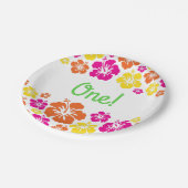 Aloha Cute Hawaiian 1e verjaardag Papieren Bordje (Gekanteld)