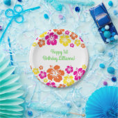 Aloha Cute Hawaiian 1e verjaardag Papieren Bordje (Feest)