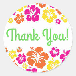 Aloha Cute Hawaiian 1e verjaardag Ronde Sticker