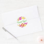 Aloha Cute Hawaiian 1e verjaardag Ronde Sticker (Envelop)