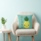 Aloha Cute Kawaii Pineapple Kussen (Stoel)