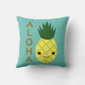 Aloha Cute Kawaii Pineapple Kussen (Achterkant)