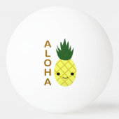 Aloha Cute Kawaii Pineapple Pingpongbal (Achterkant)