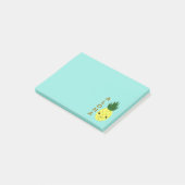 Aloha Cute Kawaii Pineapple Post-it® Notes (Schuin)
