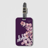 Aloha Cymbidium Orchid Hawaii Geïnspireerd Bagagel Bagagelabel (Voorkant (verticaal))