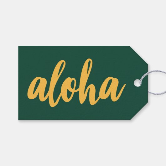 Aloha Dank Je Cadeaulabel (Voorkant (Horizontaal))