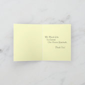 Aloha dankt u kaardt de Nacht van de Hibiscus & Bedankkaart (Binnen)