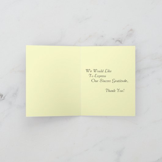 Aloha dankt u kaardt de Nacht van de Hibiscus & Bedankkaart (Binnen)