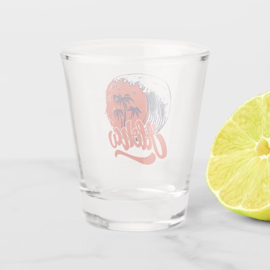 Aloha de grote golf shot glas (Achterkant)