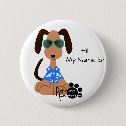 Aloha Deojee Name Badge Ronde Button 5,7 Cm (Voorkant)