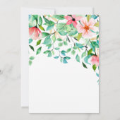 Aloha Derty Tropical Luau Birthday Invitation Kaart (Achterkant)