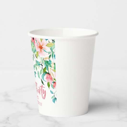 Aloha Derty Tropical Luau Birthday Paper Cups Papieren Bekers (Links)